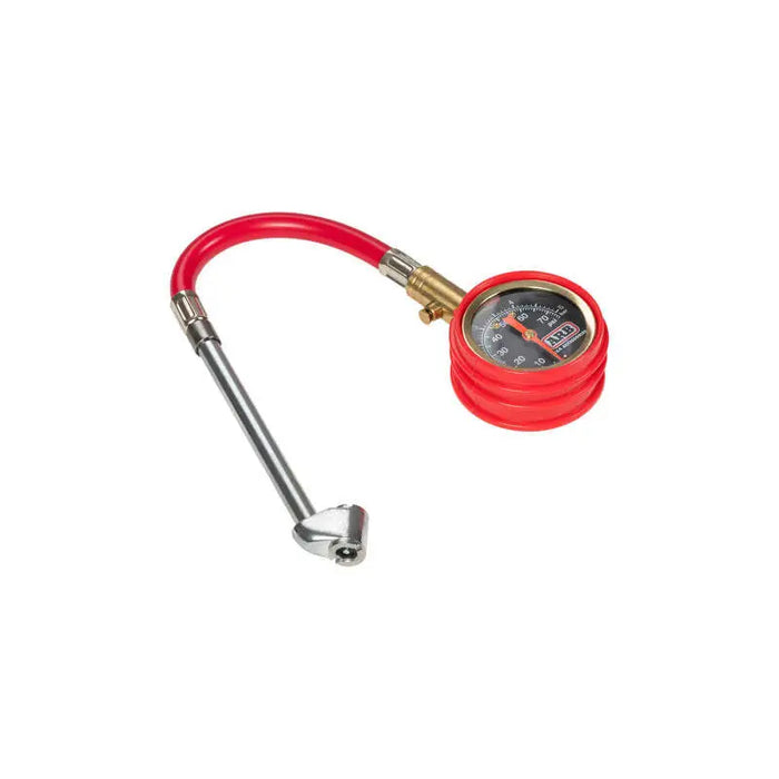 ARB Small Dial Tire Gauge with Metal Handle - Red Pressure GaugePsi/Bar