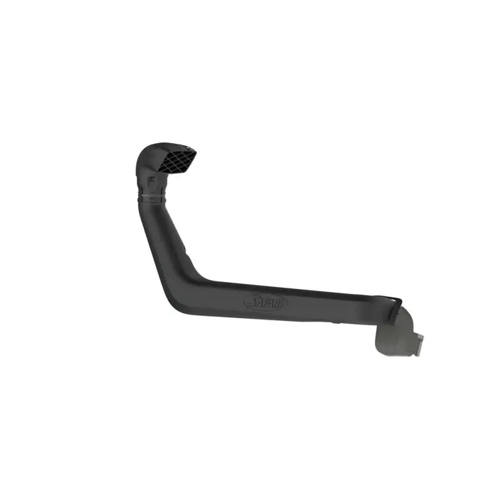 Black safari snorkel exhaust pipe for Jeep Wrangler JL by ARB.