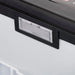 Close-up of metal drawer with plastic drawer in ARB Elements Fridge Freezer 63 Quart USA B Plug.