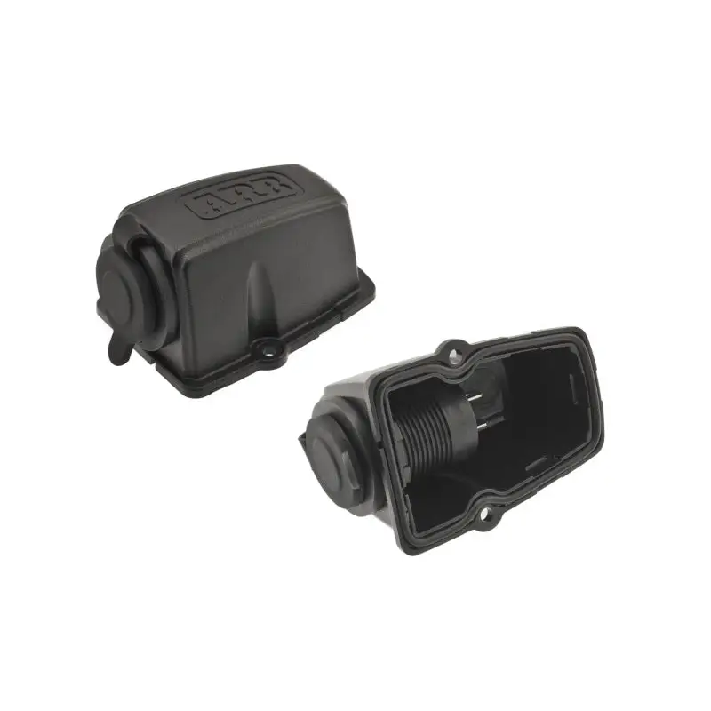 Black plastic push buttons for ARB Threaded Socket Surface Mount housing