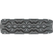 Black plastic knife blade with holes on ARB TRED GT Recover Board - Gun Grey.