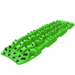 Green plastic ski board with black spikes - ARB Tred Pro Green recovery device.