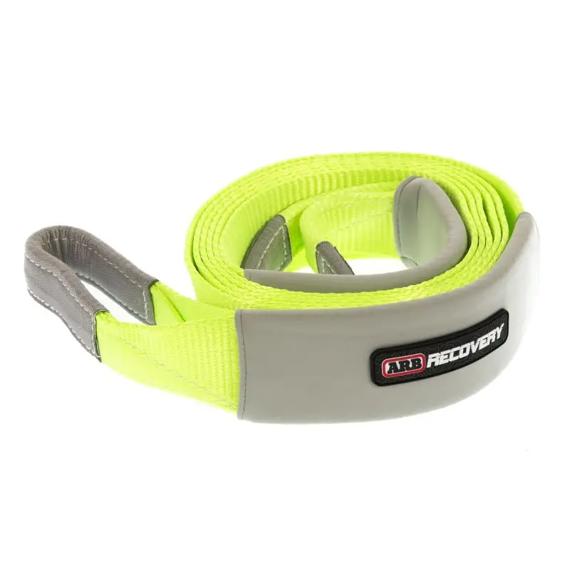 ARB Tree Protector 16 Ft Recovery Strap Wrap - Yellow Leash with Grey Handle