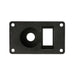 Black metal plate with hole for ARB Universal Switch Coupling Bracket.