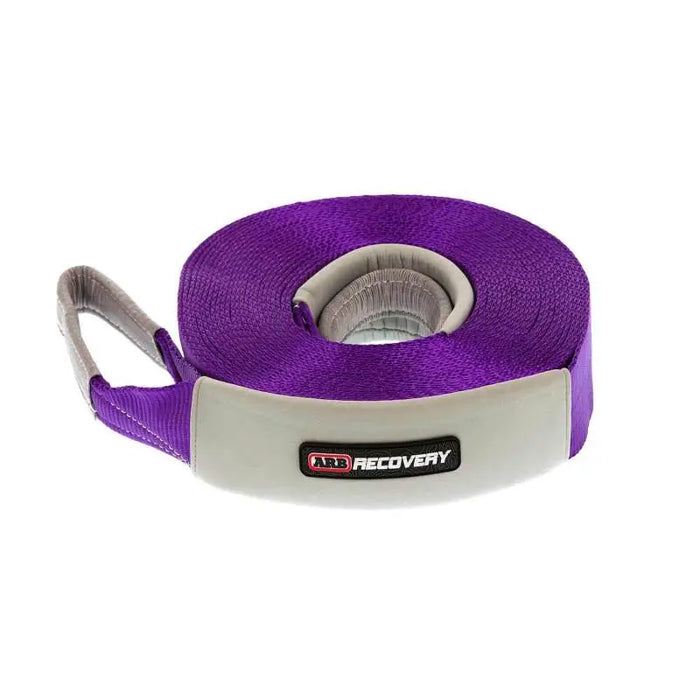 Purple belt with silver buckle on ARB Winch Ext Strap 9900 lb.