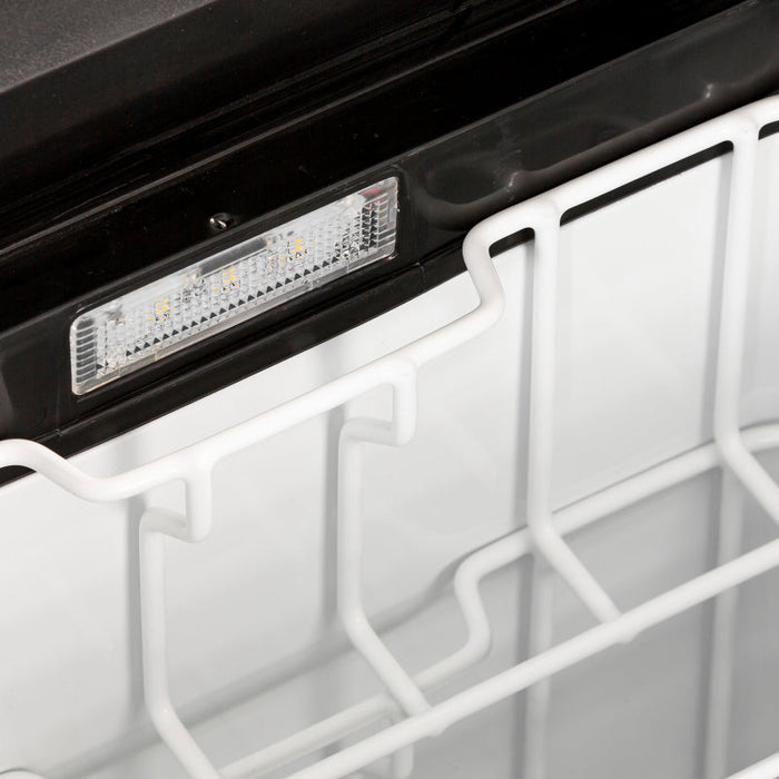 Arb zero fridge freezer with white and black trays