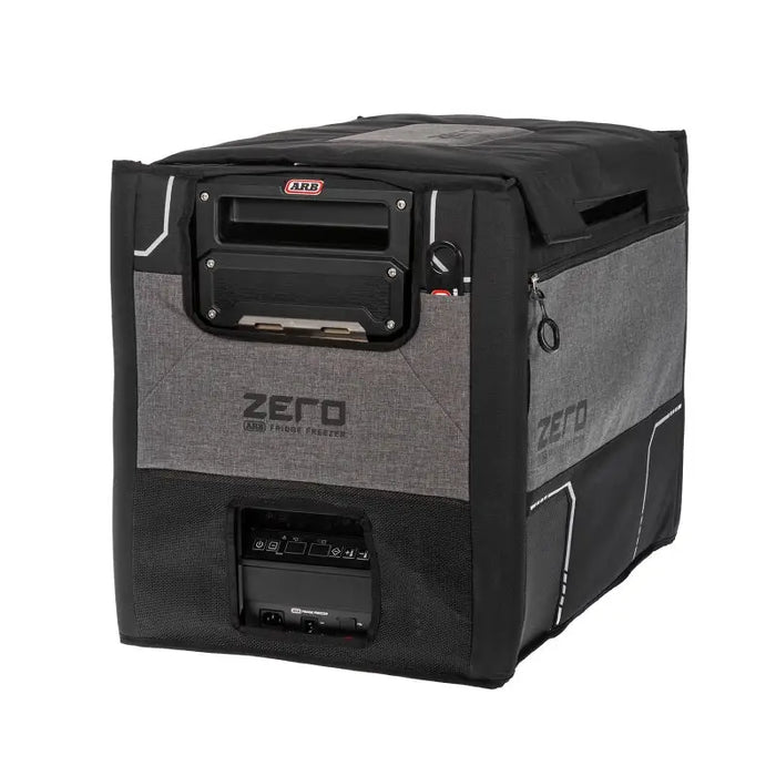 Large grey and black cooler bag, ARB Zero Fridge Transit Bag for 73Q Dual Zone Fridge.