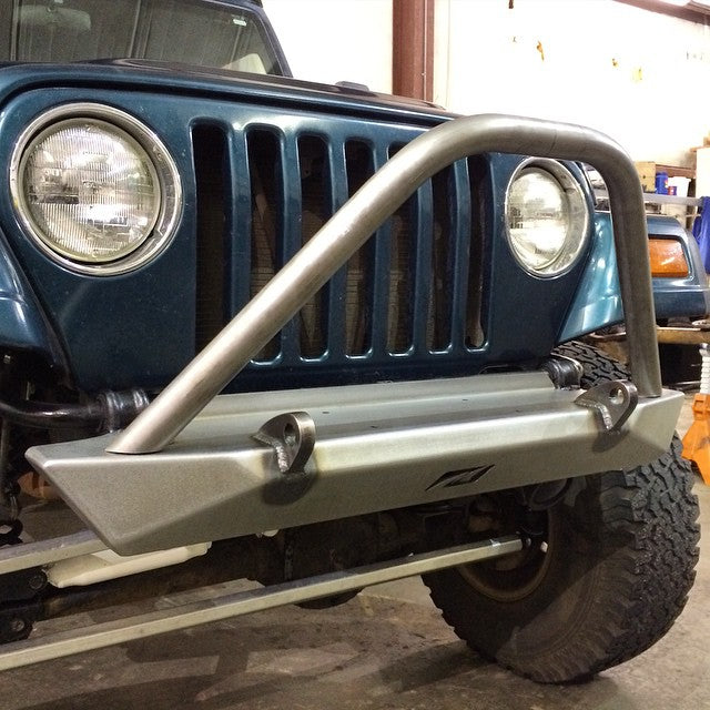 Mid-Width Front Bumper w/ stinger for Jeep YJ / TJ / LJ