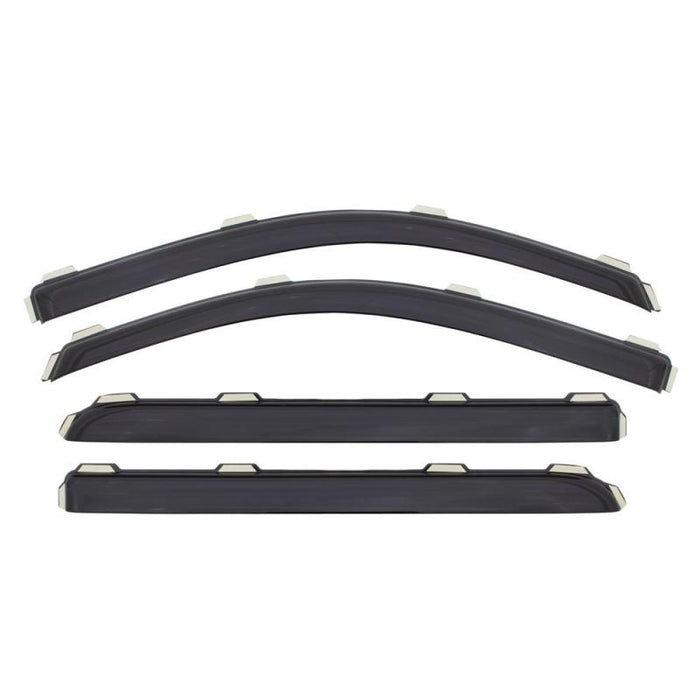 Avs 01-04 toyota hilux double cab in-channel window deflectors - smoke