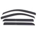 Avs 01-04 toyota hilux double cab ventvisor outside mount window deflectors: set of four black plastic visors on white background