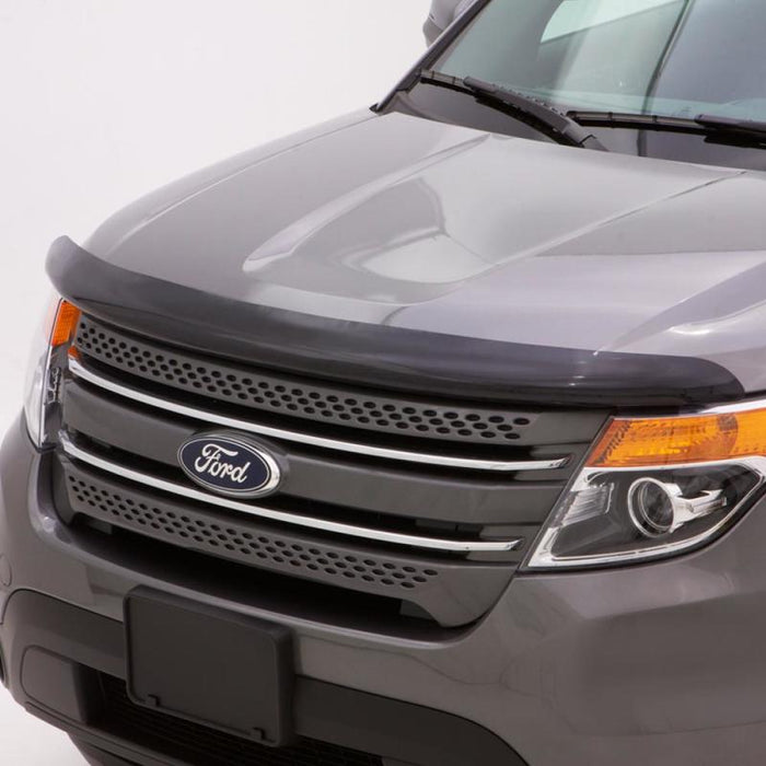 Gray ford suv featuring avs high profile bugflector ii hood shield - car wash safe