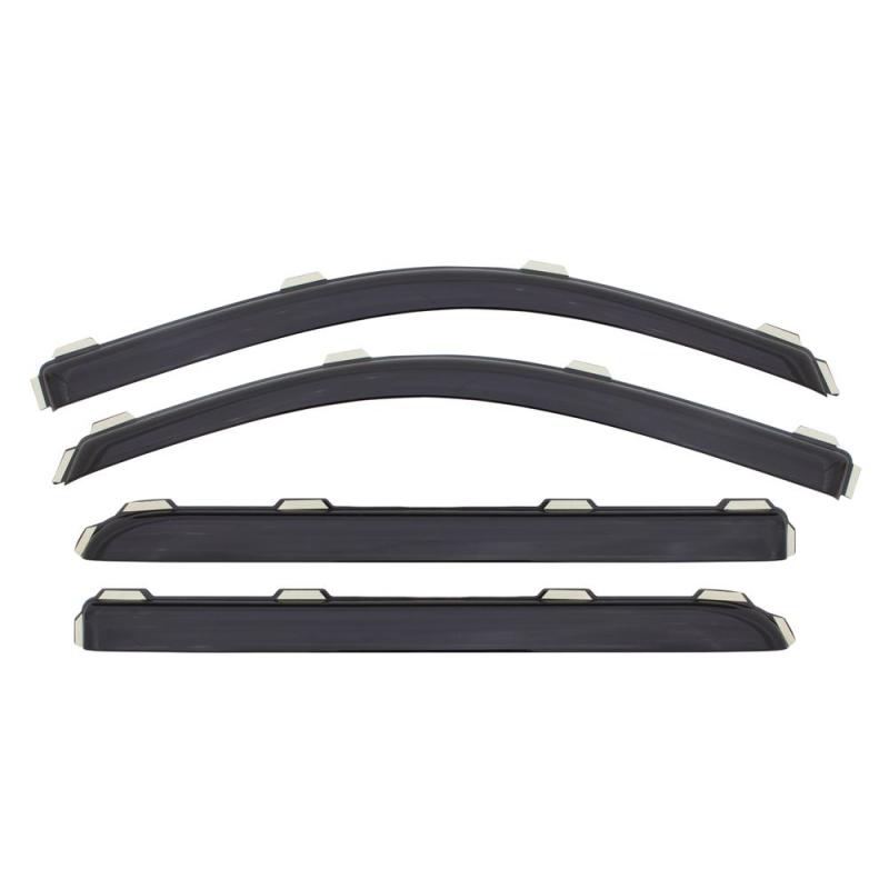 Avs 02-07 jeep liberty window deflectors - smoke, in-channel ventvisor set