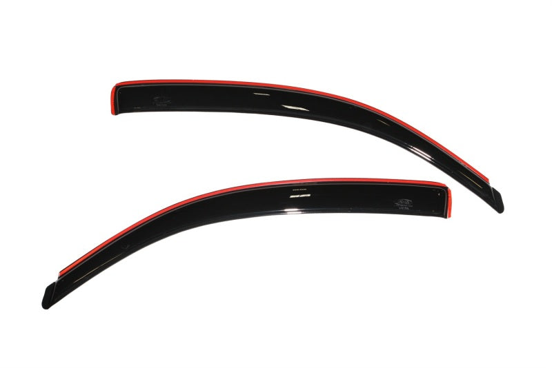 Avs black and red side window visors for bmw - in-channel ventvisor window deflectors