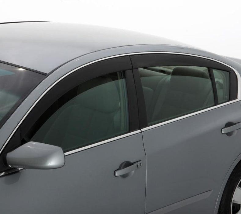 Avs toyota tacoma access cab ventvisor low profile window deflectors - smoke, white background