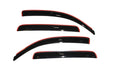 Avs 05-15 toyota tacoma double cab window deflectors - smoke, channel ventvisor