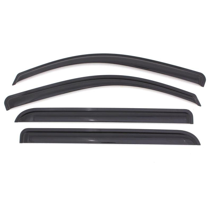 Avs original ventvisor window deflectors - set of 4 black vents on white background