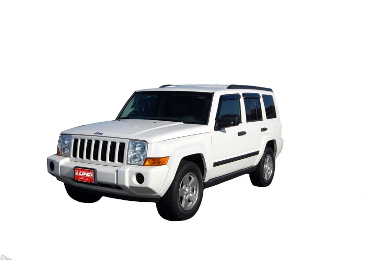 Avs original ventvisor window deflectors on white jeep