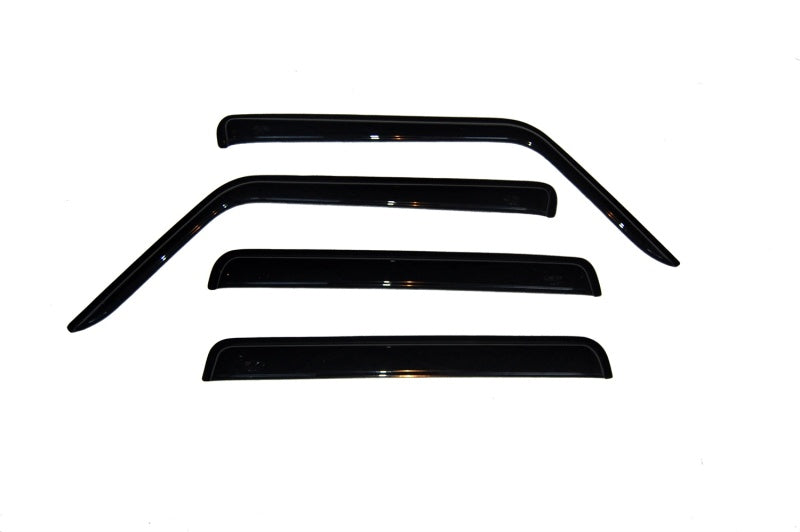 Avs original ventvisor window deflectors - black plastic trim providing fresh air