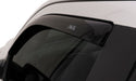White car with black roof featuring avs in-channel ventvisor window deflectors for fresh air
