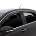 Avs smoke window deflectors for jeep patriot, in-channel ventvisor on car with white background