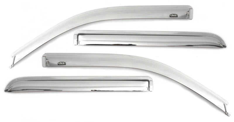 Pair chrome door handle trims for ford shown in avs 07-18 jeep patriot ventvisor outside mount front & rear window deflectors 4pc -