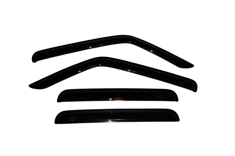 Avs original ventvisor window deflectors for jeep patriot - black plastic roof vents for fresh air