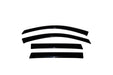 Avs 07-18 jeep wrangler unlimited ventvisor window deflectors - black car wind guards