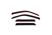 Avs 08-14 jeep liberty ventvisor in-channel front & rear window deflectors 4pc - smoke for fresh air flow