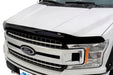 Avs high profile bugflector ii hood shield on a white truck with black hood and grill