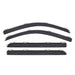 Black window deflector set with chrome trims for 10-18 toyota 4runner, in-channel ventvisor