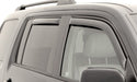 Black van with avs 10-18 toyota 4runner ventvisor in-channel front & rear window deflectors, on white background