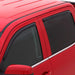 Red truck with black side window using avs 10-18 toyota 4runner ventvisor in-channel front & rear window deflectors for fresh air