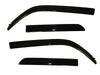 Avs original ventvisor window deflectors - set of 4, black with chrome trims