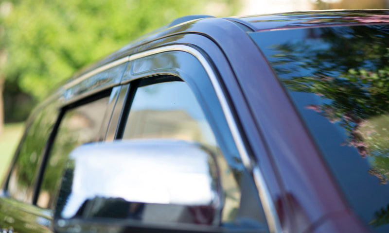 Avs low profile window deflector on jeep grand cherokee with door and window open