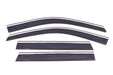 Avs jeep grand cherokee low profile window deflector set - smoke w/chrome trim