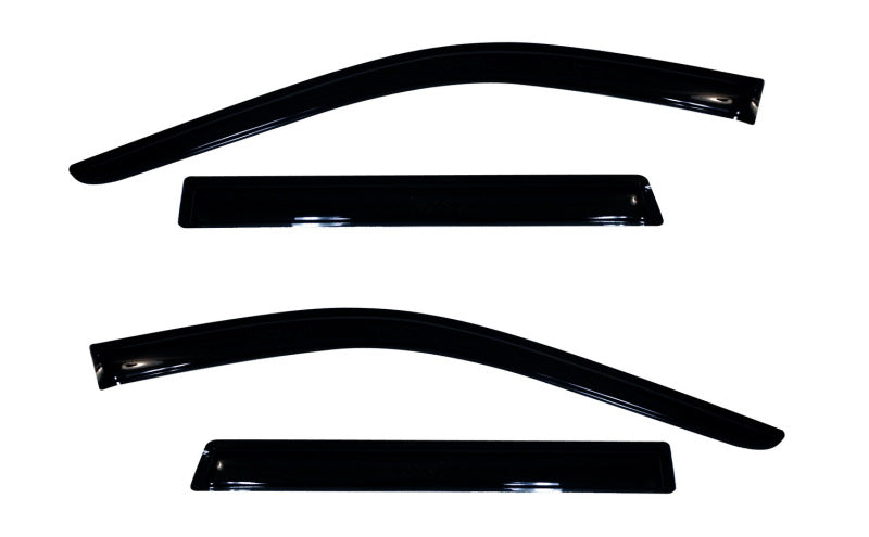Avs original ventvisor window deflectors for fresh air - black plastic trim