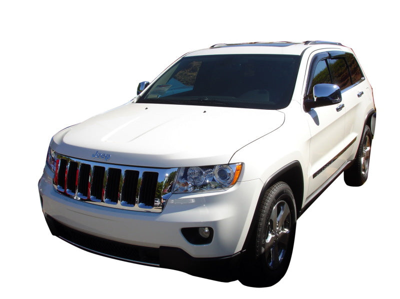 Avs original ventvisor window deflectors on white jeep