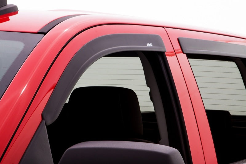 AVS 14-18 Chevy Silverado 1500 Ext. Cab Ventvisor Low Profile Window Deflectors 4pc - Matte Black