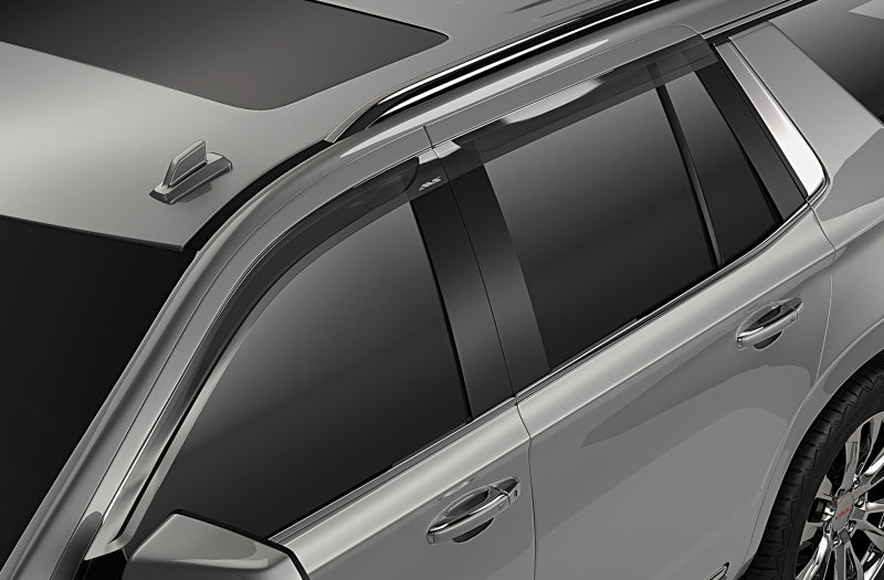 Avs low profile deflectors for jeep renegade in smoke color