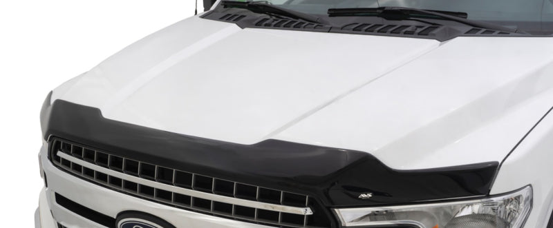 Avs aeroskin hood shield for toyota tacoma - white truck with black hood cover