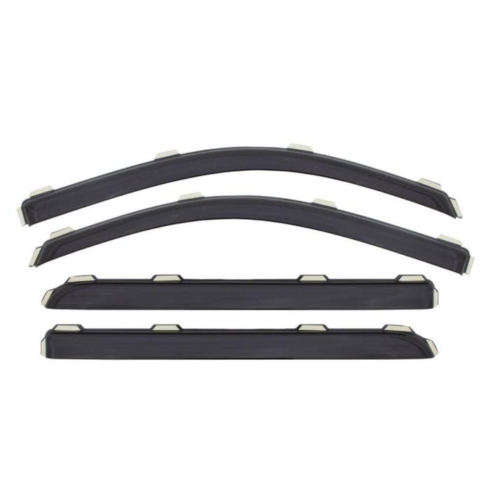 Avs 16-18 toyota tacoma double cab in-channel ventvisor window deflectors - set of 4, smoke black