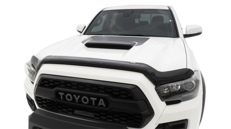 Avs bugflector ii hood shield for white toyota tacoma truck - car wash safe