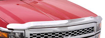 Red truck with avs 16-18 toyota tacoma high profile chrome hood shield on white background