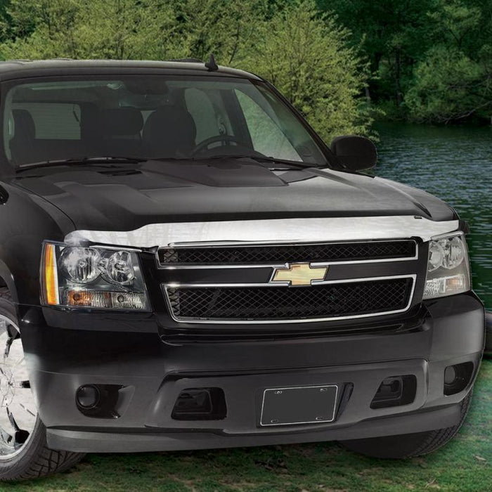 Chevrolet suburban capable tow high profile chrome hood shield