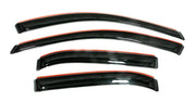 Avs 2004 ford ecosport ventvisor in-channel window deflectors - black and orange