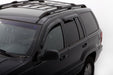 Avs 2004 ford ecosport ventvisor outside mount window deflectors - smoke - black suv