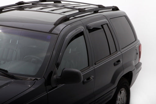 Avs 2004 ford ecosport ventvisor outside mount window deflectors - smoke - black suv