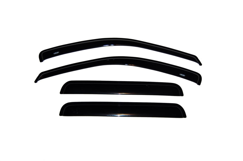 Avs original ventvisor window deflectors providing fresh air to black car winds