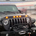 Avs 2018-2019 jeep wrangler (jl) hood shield with front bumper lights - black