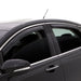 Avs 2018 jeep wrangler unlimited (4-door) ventvisor in-channel window deflector in smoke on white background